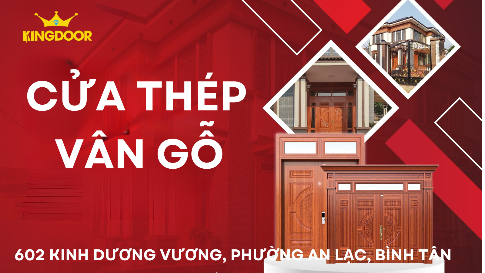 Cửa thép vân gỗ tại Quận 3 - Cửa đẹp nhà sang