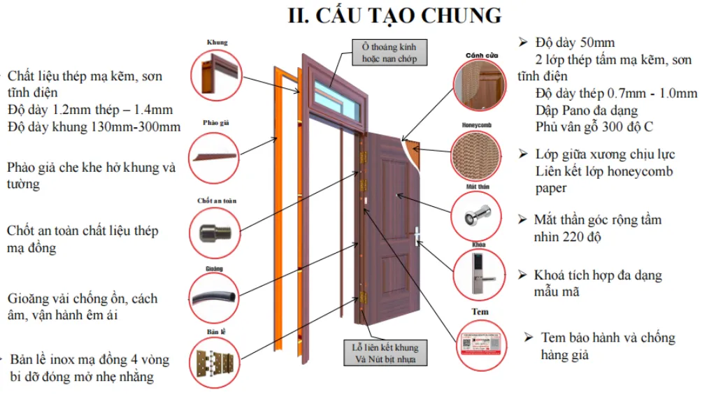 cửa thép vân gỗ tại Đức Hòa